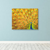 Pfau, Silberfälle, Kauai, Hawaii Leinwanddruck (Insitu (Holzboden))