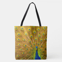Pfau, Silberfälle, Kauai, Hawaiian Beach Bag Tasche