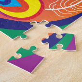 Pfau-Sonnenaufgang Puzzle (Seite)