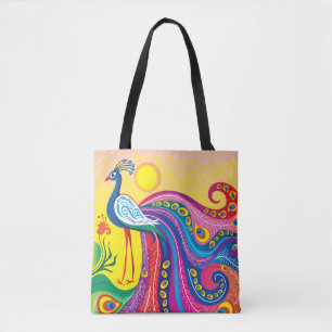 Pfau-Sonnenaufgang Tasche