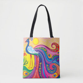 Pfau-Sonnenaufgang Tasche