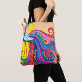 Pfau-Sonnenaufgang Tasche (Von Nahem)