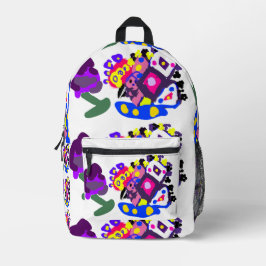 Pfau Spaß cool  Bedruckter Rucksack