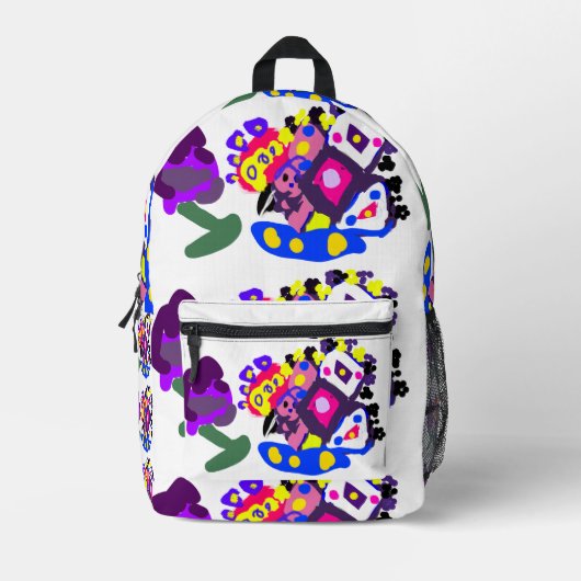 Pfau Spaß cool Bedruckter Rucksack (Vorderseite)