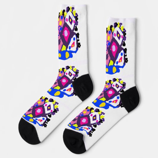 Pfau Spaß cool Socken (Linkes Detail)