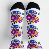 Pfau Spaß cool Socken (Oben)
