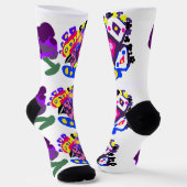Pfau Spaß cool Socken (Gewinkelt)