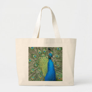 Pfau-Spreize Jumbo Stoffbeutel