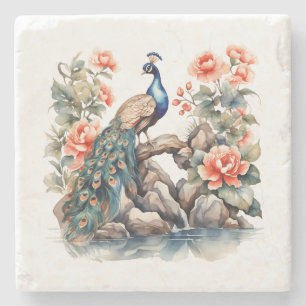 Pfau Steinuntersetzer