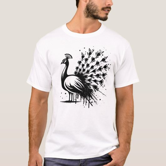 Pfau T-Shirt (Vorderseite)