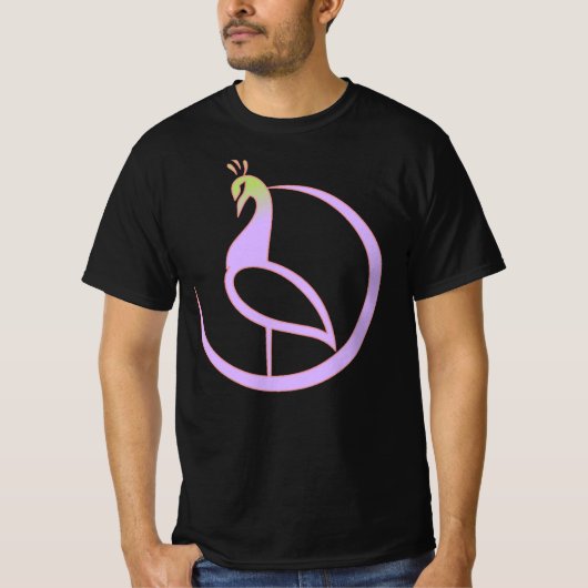 Pfau T-Shirt-Design  T-Shirt (Vorderseite)