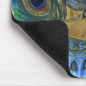 Pfau-Tänzer Mousepad (Ecke)