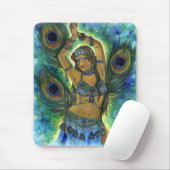 Pfau-Tänzer Mousepad (Mit Mouse)