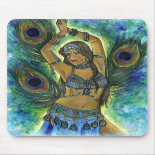Pfau-Tänzer Mousepad