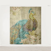 Pfau - Tapestry Wandteppich (Vorderseite)