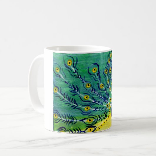 Pfau Tasse (Vorderseite Links)