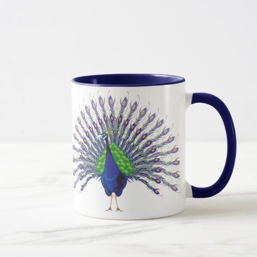 Pfau-Tassen Tasse (Rechts)