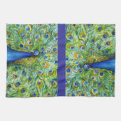 Pfau-Tee-Tuch, hübsch als Pfau-Handtuch Geschirrtuch (Horizontal)