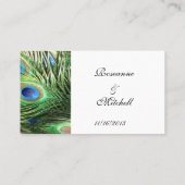 Pfau-Tischnummern Classic Platzkarte (Rückseite)