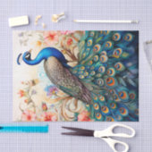 Pfau und Blume Dekoupage Tissue Paper Seidenpapier (Handwerk)