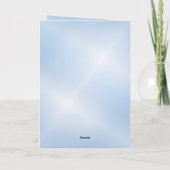 Pfau und Blume Karte (Rückseite)