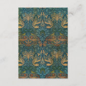 Pfau und Drache, 1878 von William Morris Begleitkarte (Vorderseite)