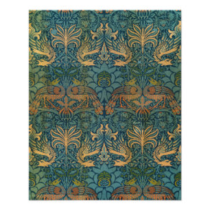 Pfau und Drache, 1878 von William Morris Fotodruck