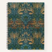 Pfau und Drache, 1878 von William Morris Notizblock (Vorderseite)