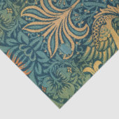 Pfau und Drache, 1878 von William Morris Seidenpapier (Ausschnitt)