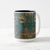 Pfau und Drache, 1878 von William Morris Zweifarbige Tasse (VorderseiteRechts)
