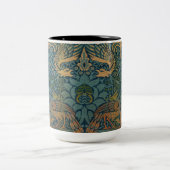 Pfau und Drache, 1878 von William Morris Zweifarbige Tasse (Mittel)