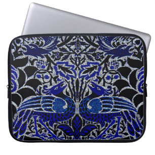 Pfau und Drache Morris Viktorianische Gestaltung Laptopschutzhülle