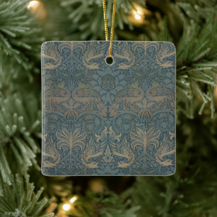 Pfau und Drache von William Morris Keramikornament