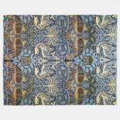 Pfau und Dragon, William Morris Fleecedecke (Vorderseite (Horizontal))