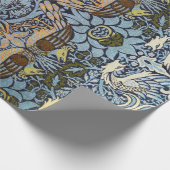 Pfau und Dragon, William Morris Geschenkpapier (Ecke)