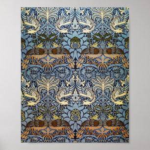 Pfau und Dragon, William Morris Poster
