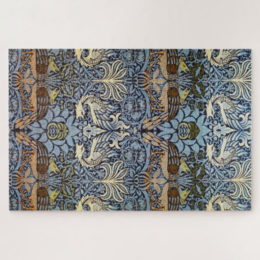 Pfau und Dragon, William Morris Puzzle (Horizontal)