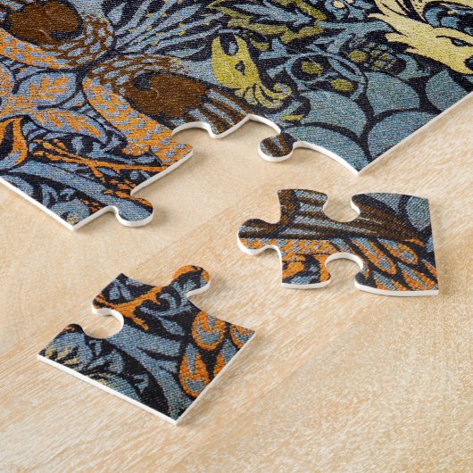 Pfau und Dragon, William Morris Puzzle (Seite)