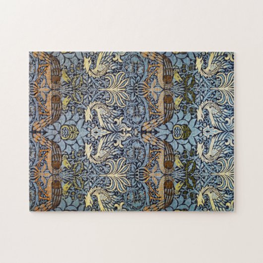 Pfau und Dragon, William Morris Puzzle (Horizontal)