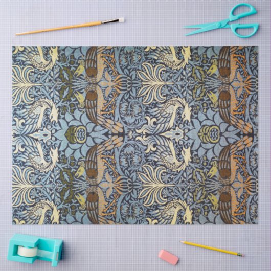 Pfau und Dragon, William Morris Seidenpapier (Basteln)