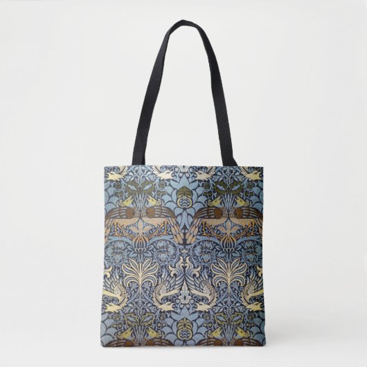 Pfau und Dragon, William Morris Tasche (Vorderseite)