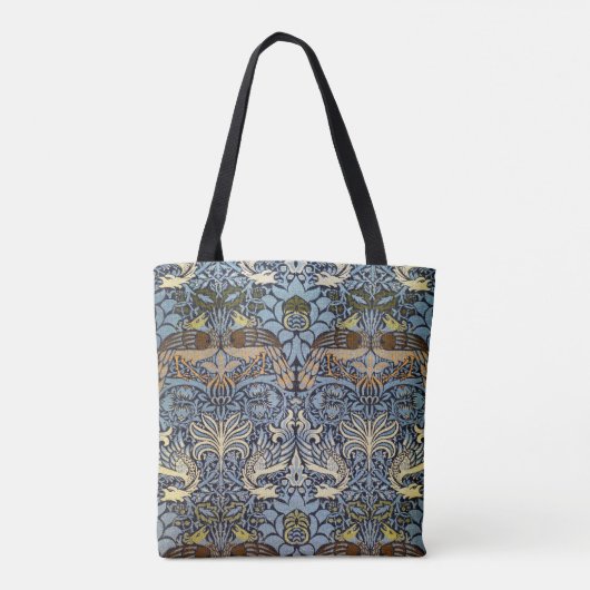 Pfau und Dragon, William Morris Tasche (Rückseite)