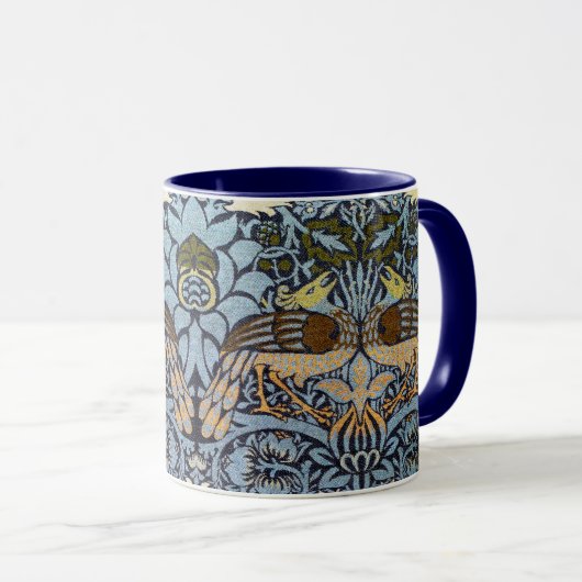 Pfau und Dragon, William Morris Tasse (VorderseiteRechts)