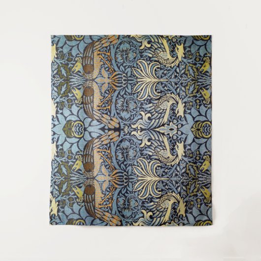 Pfau und Dragon, William Morris Wandteppich (Vorderseite)