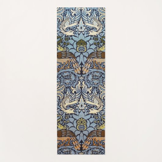 Pfau und Dragon, William Morris Yogamatte (Vorderseite)