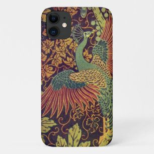 Pfau- und Eichenblatt-Blumen-Jacquard im viktorian Case-Mate iPhone Hülle