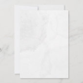 Pfau und Feather Wedding Einladung (Rückseite)