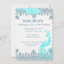 Pfau und Feather zum Geburtstag