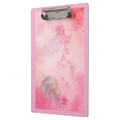 Pfau und Feder Klemmbrett (Links)