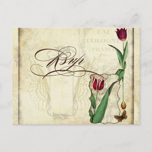 Pfau und Federn formale Reaktion auf Hochzeiten Einladungspostkarte (Vorderseite)